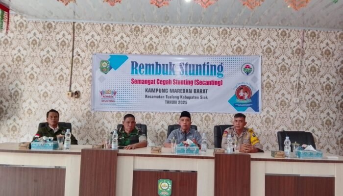 *Wujud Kepedulian Polri, Bhabinkamtibmas Ikut Serta dalam Rembuk Stunting di Maredan Barat*
