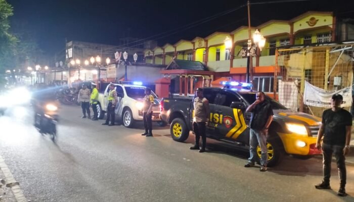 *Cegah Tindak Kriminal dan Balap Liar, Polsek Tualang Tingkatkan Patroli Sampai Tengah Malam di Titik Rawan Tindak Pidana*
