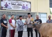 Semangat Berbagi di Momen Idul Adha, Polres Sumbawa-NTB Sembelih 16 Hewan Kurban