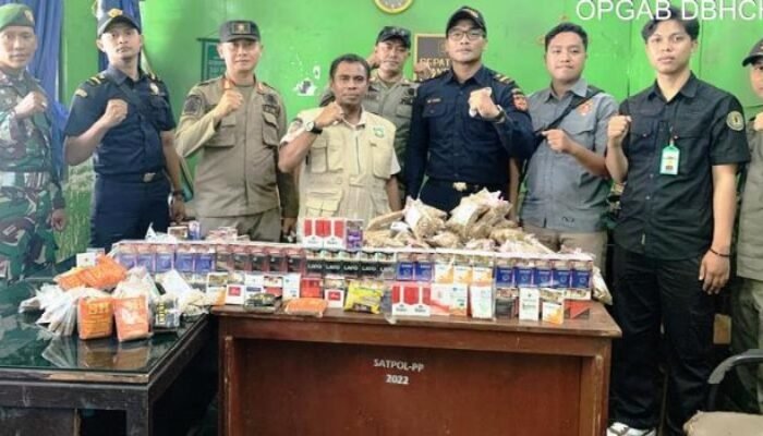 SATPOL PP Sumbawa-NTB Kembali Sita Ribuan Batang Rokok Ilegal, dari Merek Lato hingga Merek Gudang Ganam