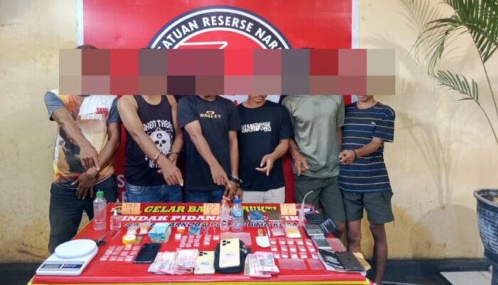 Ungkap Jaringan Narkoba, Enam Orang Diamankan Tim Opsnal Polres Bima Kota