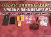 SatResnarkoba Polres KSB-NTB Bekuk Pengedar Sabu di Brang Rea Bersama Barang Bukti Sabu 5,22 gram