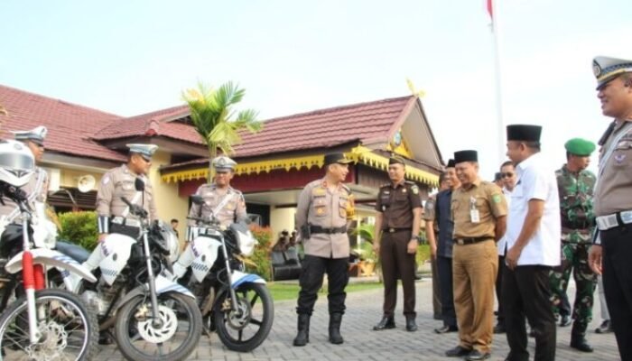 Wakapolres Inhu Pimpin Apel Gelar Pasukan Operasi Patuh, Ini Pelanggaran yang Menjadi Target