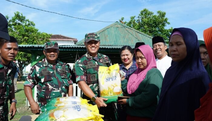 Sinergi TNI–Bulog, Dandim 0322/Siak Dorong Ketahanan Pangan Lewat Pasar Murah