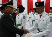 DANDIM 0322/SIAK HADIRI PENGUKUHAN CALON PASKIBRAKA KABUPATEN SIAK TAHUN 2025