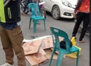 Truk Sampah di duga Hendak Mendahului Pemotor, Naas Truk Menyenggol Motor Korban Hingga Tergilas