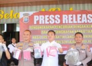 Press release polres Rokan Hulu Terkait pengungkapan kasus pencurian dengan kekerasan.