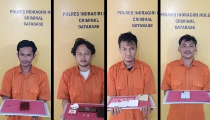 Polres inhu ciduk Oknum Guru P3K Bersama Kroninya   Gegara Sabu Sabu.