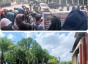 Ratusan Masa Demonstrasi Geruduk Polda Sultra Tuntut Penyidik Inisial Brigadir SH Dicopot Diduga Penyidik Pesanan