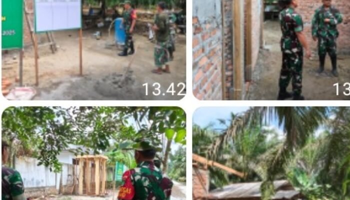 Dandim 0322/Siak Tinjau Langsung  Progres Pekerjaan hari ke 8. TMMD ke 126  Lokasi Sasaran.