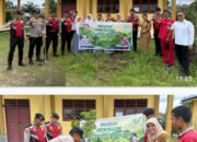 Polres Siak Tanam Pohon di SMAN 2 Dayun, Dukung Program Green Policing Kapolda Riau