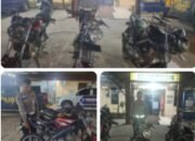 Aksi Balap Liar Resahkan Warga, Tiga Sepeda Motor Diamankan Polsek Tualang.