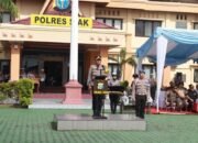 Apel Gelar Pasukan Operasi Zebra Lancang Kuning 2025 di Polres Siak, Kapolres Tekankan Humanis & Zero Komplain