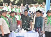 Wujud Sinergi TNI-Polri, Danrem 031/WB Dampingi Kapolda Riau Tanam 210 Pohon dan Tebar 2.100 Benih Ikan Patin