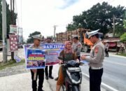 Penguna jalan Sambut Positif, Polres Siak Gelar Sosialisasi Ops Zebra Lancang Kuning 2025,
