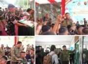 Menteri Pertahanan Sjafrie Sjamsoeddin kunjungan kerja meninjau kesiapan Batalyon teritorial Gana Gajahsora 857 Aceh