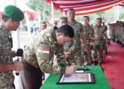 Dandim 0322/Siak Sambut Kunjungan Kerja Menhan RI ke Yonif TP 851/BBC