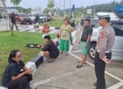 Patroli  di Rest Area Km 45 Kandis, Polisi Pastikan Pemudik Natal dan Tahun Baru Aman dan Nyaman