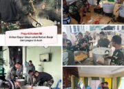 Prajurit Kodam Iskandar Muda, Dirikan Dapur Umum untuk Korban Banjir dan Longsor di Aceh
