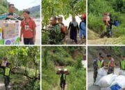 Personel Kodim Aceh Tenggara Jalan Kaki Antar Bantuan keterisolir Ketambe