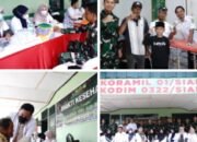 Sambut hari juang TNI AD, Kodim 0322/Siak Gelar Bhakti Kesehatan Pengobatan Gratis  di Benteng Hulu.