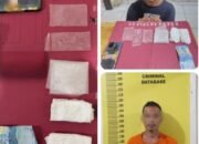 Peredaran Sabu 2,85 Gram di Tualang, Satu Bandar Diamankan Polres Siak.