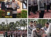 Polres Siak Gelar Sertijab Sejumlah Pejabat Strategis, Kapolres Tekankan Profesionalisme dan Loyalitas