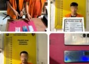 Dua Pria Diamankan Polsek Sungai Apit, bersama Barang Bukti Narkotika jenis Sabu.