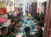 Kebersamaan di Ruang Tamu, Satgas TMMD ke-127 Kodim 0207/Simalungun Makan Malam Bersama Warga di Nagori Bahapal