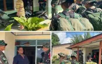 Rumah Jadi Markas Pengabdian, Satgas TMMD ke-127 Disambut Hangat di Nagori Bahapal