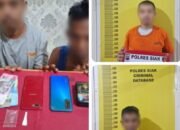 Dua pelaku peredaran sabu, 1.80 Gram. Di ciduk Satresnarkoba Polres Siak di pusako.