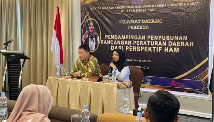 Kemenkum Riau Dorong Ranperda Penanaman Modal yang Inklusif dan Berbasis HAM.