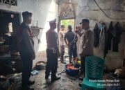 Korban Kebakaran Rumah di kampung Kandis, Polsek Kandis Salurkan Bantuan.