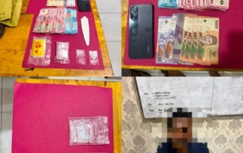 Bongkar Jaringan Peredaran Narkotika, Dua Bandar Diamankan Satgas Anti Narkoba Polres Siak di Kampar.