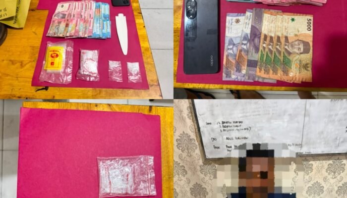 Bongkar Jaringan Peredaran Narkotika, Dua Bandar Diamankan Satgas Anti Narkoba Polres Siak di Kampar.