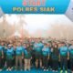 Dilepas Kapolres dan Bupati Siak, Sinergi Berlari 600 Peserta Meriahkan ‘Road To Riau Bhayangkara Run 2026’ di Depan Istana Siak.