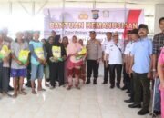 Bantuan Kemanusiaan untuk Korban Angin Puting Beliung di Talun Rejo Kapolres Simalungun AKBP Marganda Aritonang, Turun Langsung Salurkan.