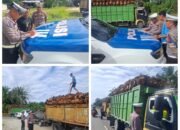 Satlantas Polres Siak Tertibkan Truk Sawit ODOL, Patuhi Aturan Demi Keselamatan Bersama.